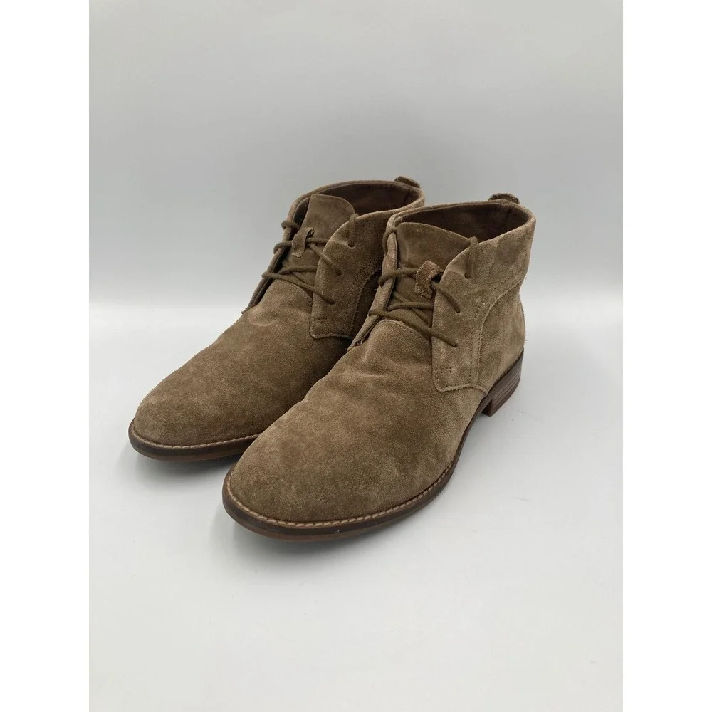 Clark's Cazmin Grace Taupe Suede Ankle Boots Women's Size 7.5 - Picture 2 of 9